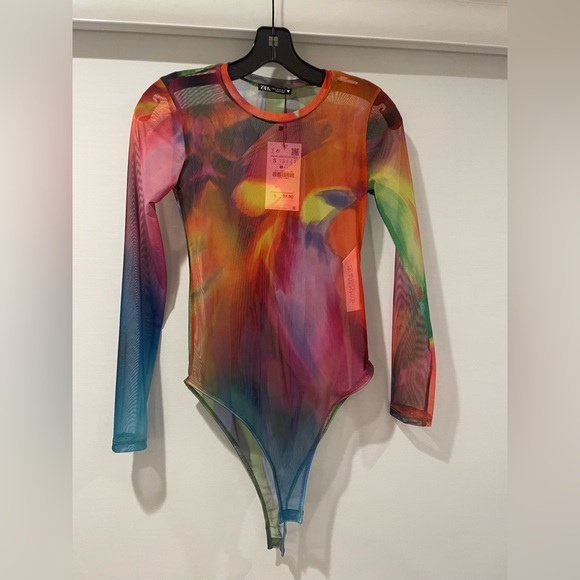 Zara Tops - Zara Mesh Top Bodysuit